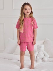 Chelsea Peers Pink Fiesta Graphic Print Short Pyjamas Set - Image 3 of 9