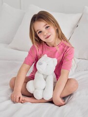 Chelsea Peers Pink Fiesta Graphic Print Short Pyjamas Set - Image 5 of 9