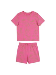 Chelsea Peers Pink Fiesta Graphic Print Short Pyjamas Set - Image 7 of 9