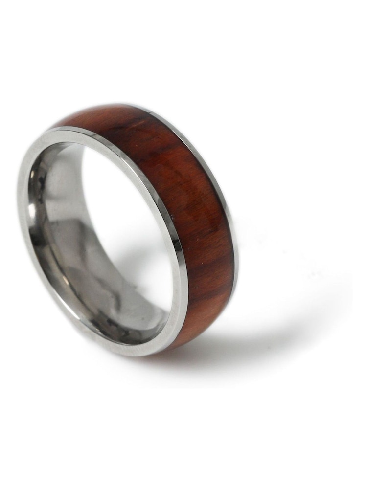 Stainless Steel Band Detail  Ring - Image 2 of 2