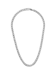 DCK Mens Silver Tone Textured Curb Chain Necklace - Image 1 of 1