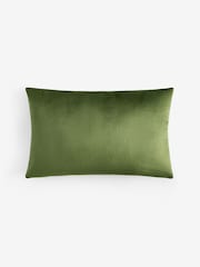 Green 40 x 59cm Chenille Pebble Cushion - Image 4 of 4