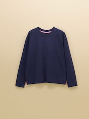 Lyla Navy 12 Days of Christmas Long Sleeve Jersey Cotton Pyjama Set - Image 7 of 8