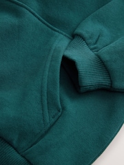 Dark Green Soft Touch Hoodie (3mths-7yrs) - Image 4 of 4