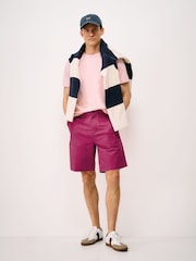 Crew Clothing Red Bermuda Stretch Chino Shorts - Image 1 of 5