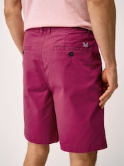 Crew Clothing Red Bermuda Stretch Chino Shorts - Image 2 of 5