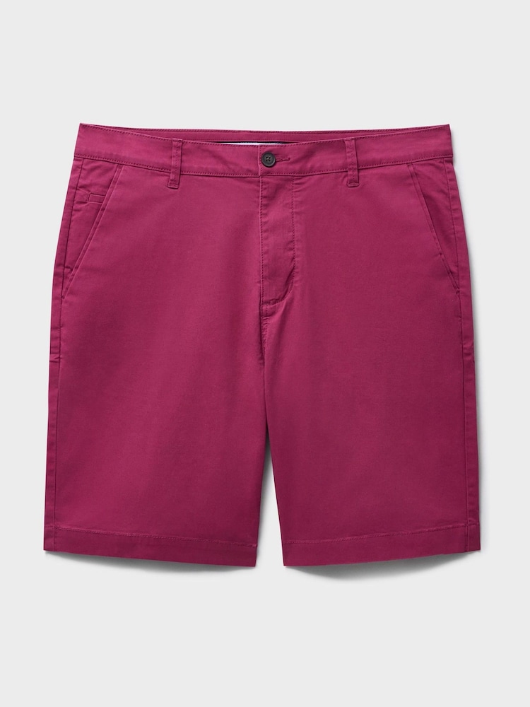 Crew Clothing Red Bermuda Stretch Chino Shorts - Image 5 of 5