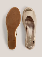 Hobbs Pewter Kali Leather Espadrilles Sandals - Image 4 of 6