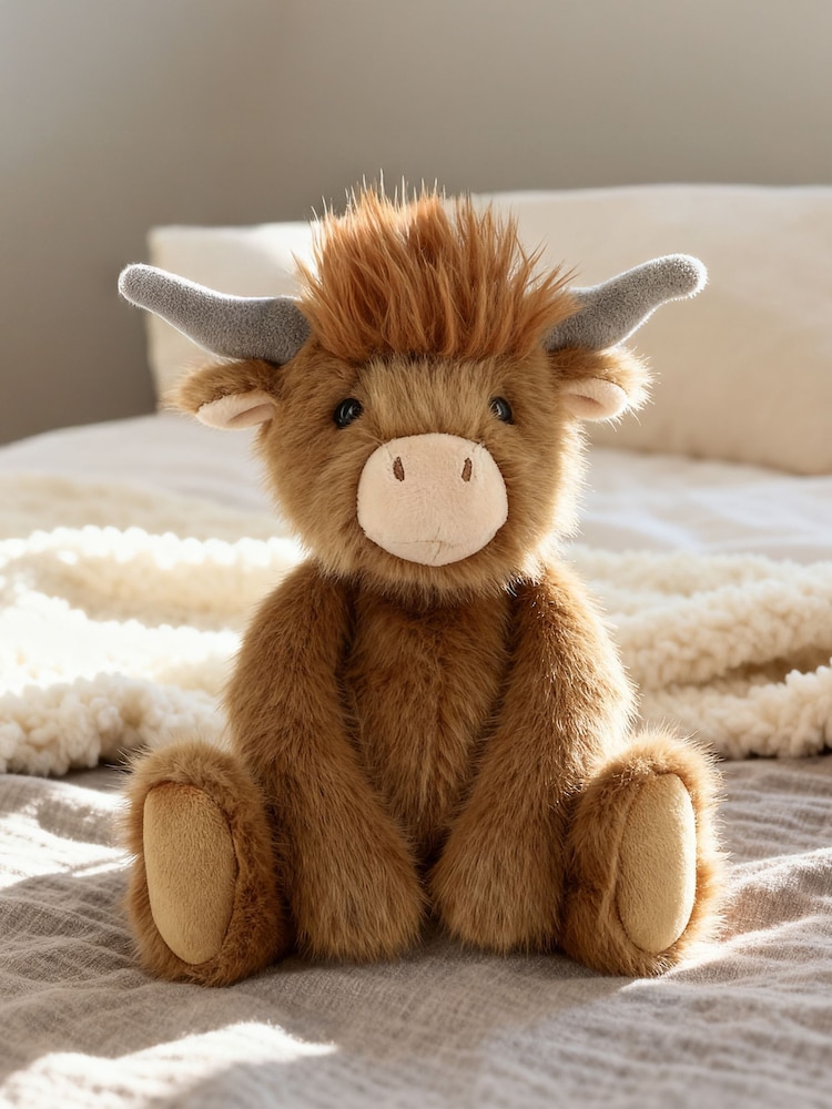 Keel Toys 20cm Keeleco Enchanted World Hamish Highland Cow - Image 1 of 2