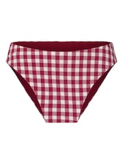 Hunkemöller Red Highleg High Waisted Amalfi Bikini Bottoms - Image 4 of 5
