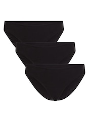 Hunkemoller Black Brazilian Kira Knickers 3 Pack - Image 1 of 2