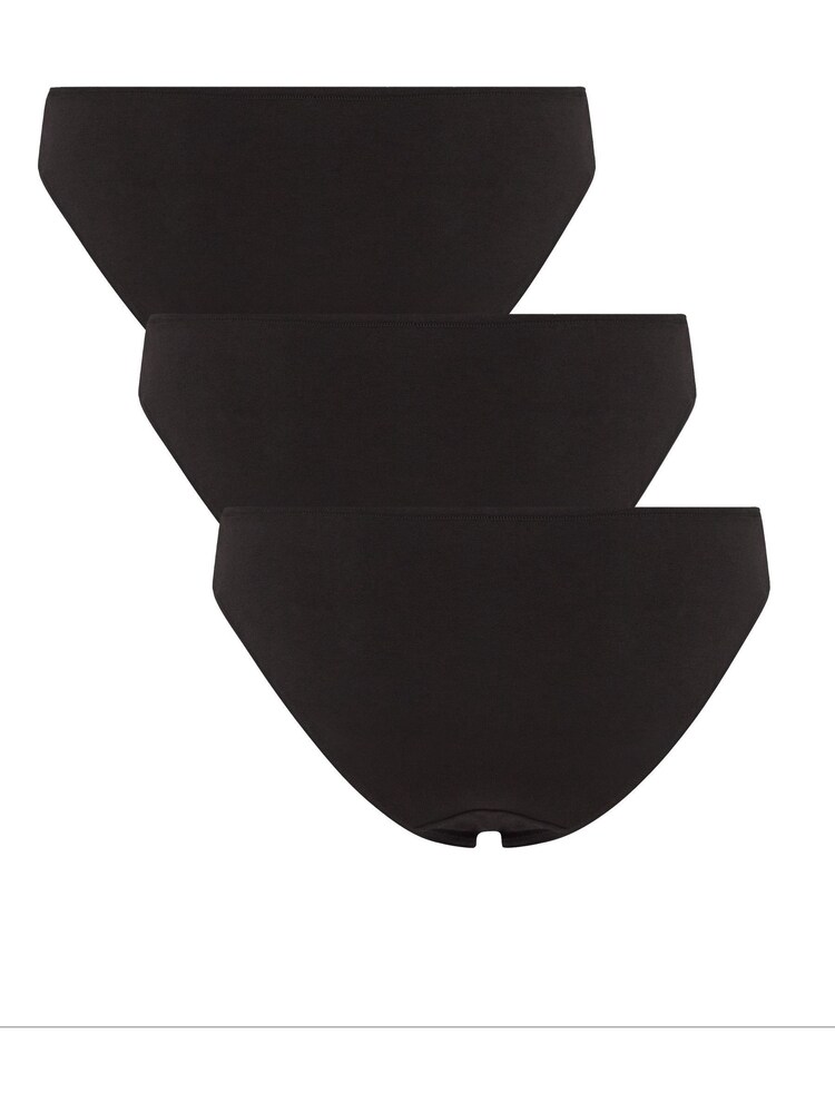 Hunkemoller Black Brazilian Kira Knickers 3 Pack - Image 5 of 5