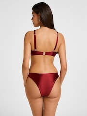 Hunkemöller Red Bari Bikini Top - Image 3 of 5