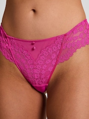Hunkemoller Pink Daisy Thong Knickers - Image 3 of 5