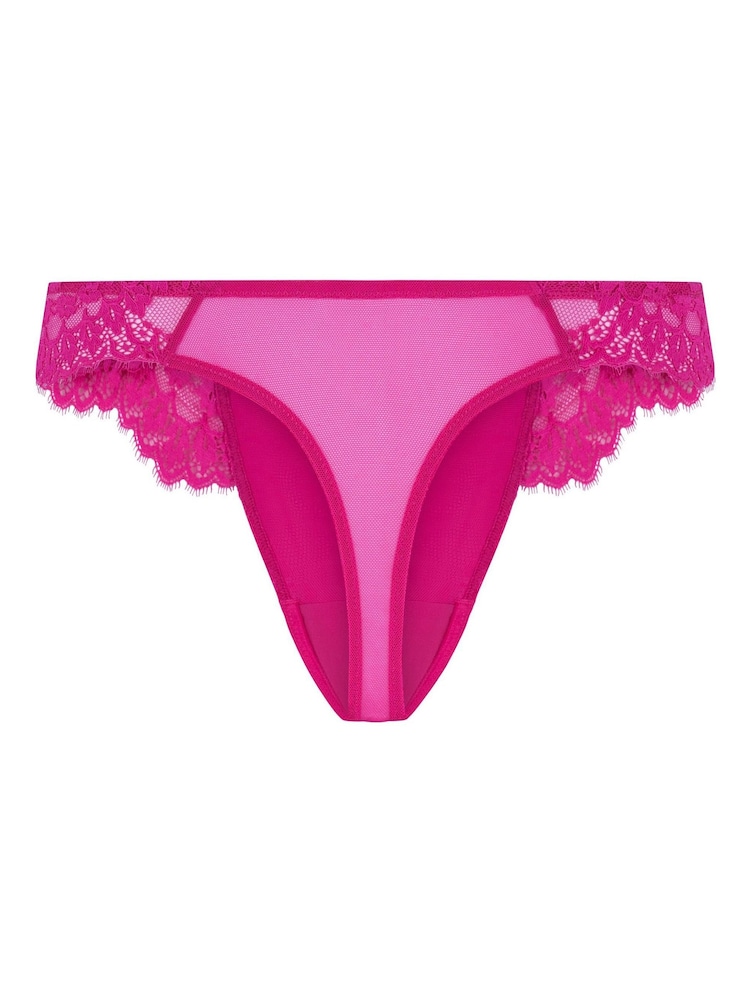 Hunkemoller Pink Daisy Thong Knickers - Image 5 of 5