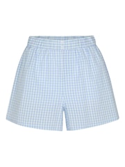 Hunkemöller Blue Seersucker Pyjama Shorts - Image 4 of 5