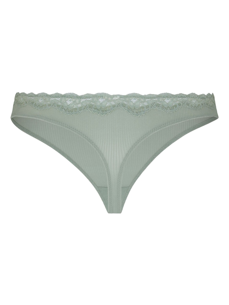 Hunkemoller Green Lola Thong - Image 4 of 4