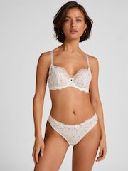 Hunkemoller White Marine Thongs - Image 1 of 5