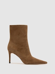 Atelier Suede Heeled Ankle Boots - Image 2 of 5