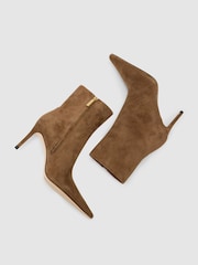 Atelier Suede Heeled Ankle Boots - Image 3 of 5