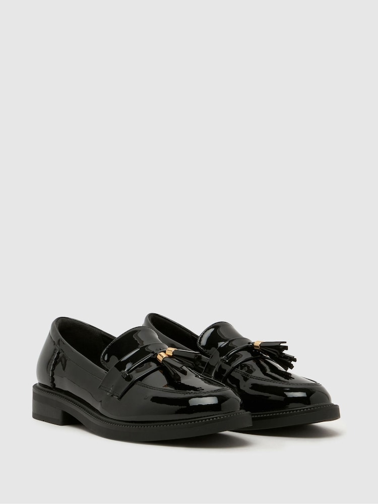 Schuh Black Lucy Tassel Loafers - Image 2 of 4