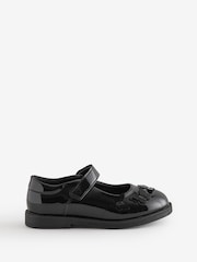 Schuh Black Lacey Mary Jane Shoes - Image 1 of 1