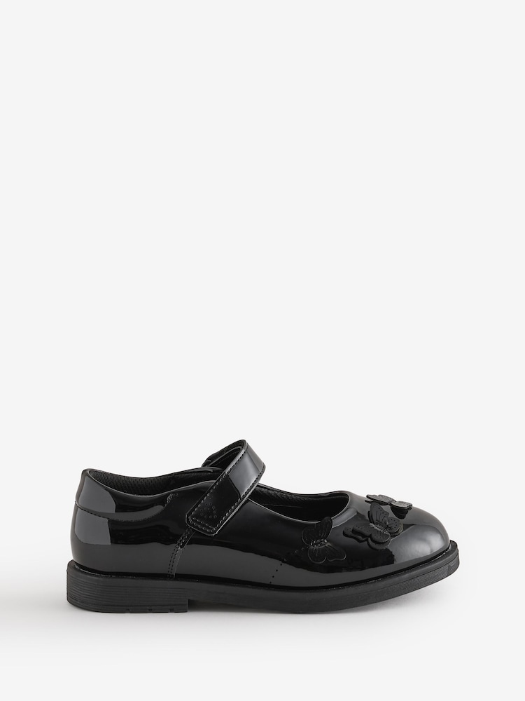 Schuh Black Lacey Mary Jane Shoes - Image 1 of 1