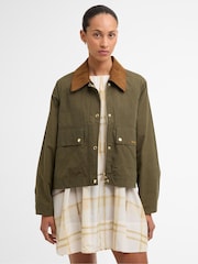 Barbour® Green Medland Showerproof Jacket - Image 1 of 7