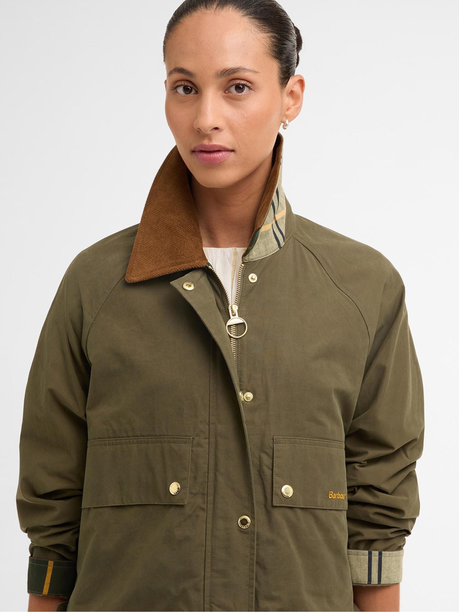 Buy Barbour® Green Medland Showerproof Jacket from the Next UK