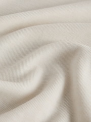 The Set Premium Sheer Roll Neck Long Sleeve T-Shirt With Wool Cream - Image 8 of 9