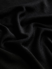 The Set Premium Sheer Roll Neck Long Sleeve T-Shirt With Wool Black - Image 5 of 5