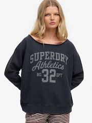 Толстовка с круглым вырезом и спущенными плечами Superdry Athletic Essentials - Изображение 1 5