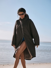 Chocolate Brown Active Swim Changing Robe - Image 1 of 7