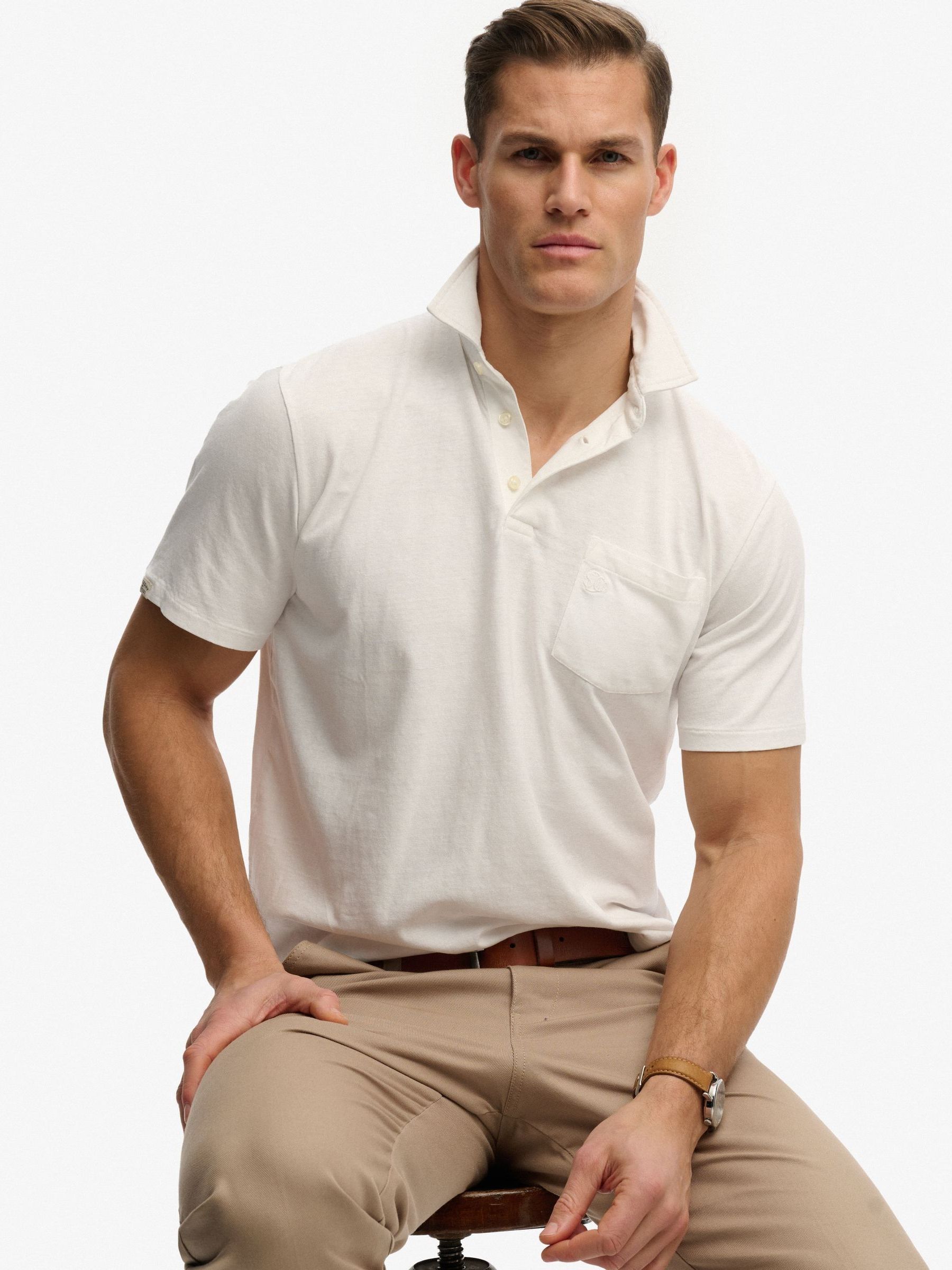Superdry White Polo Classic - Image 2