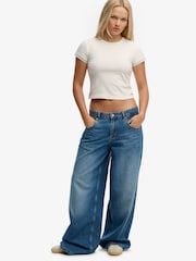 Superdry White Athletic Essentials Layered Top - Image 4 of 5