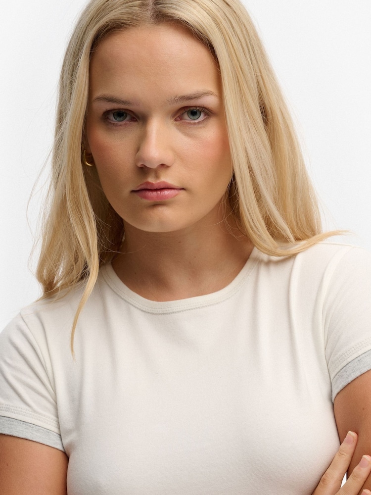 Superdry White Athletic Essentials Layered Top - Image 5 of 5