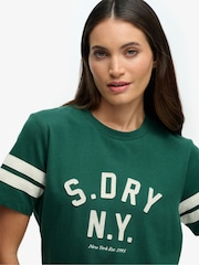 Superdry Green Country Club Applique T-Shirt - Image 5 of 7