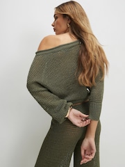 River Island Open-Stitch One-Shoulder-Top - Bild 2 von 4