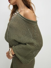 River Island Open-Stitch One-Shoulder-Top - Bild 3 von 4