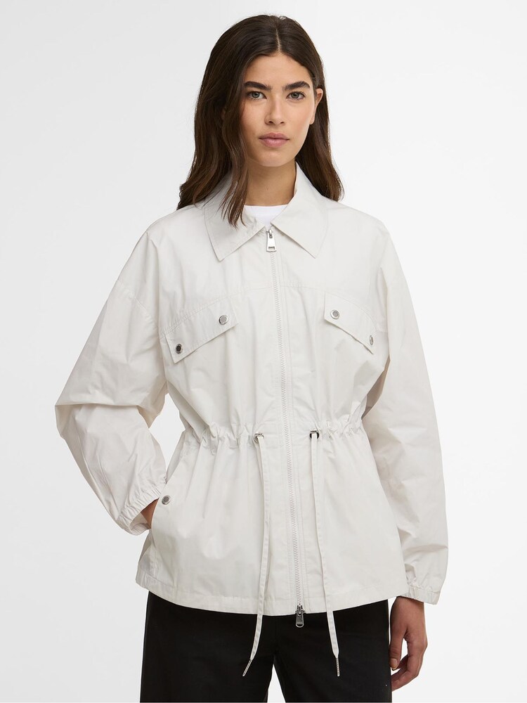 Barbour® International Grey Octavia Showerproof Jacket - Image 1 of 5