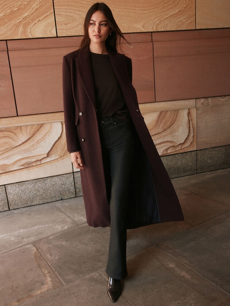 Chocolate Brown Long Sleeve Crew Neck T-Shirt - Image 2 of 9