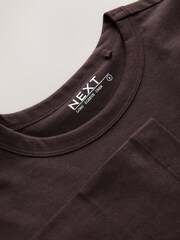 Chocolate Brown Long Sleeve Crew Neck T-Shirt - Image 8 of 9