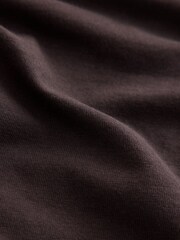 Chocolate Brown Long Sleeve Crew Neck T-Shirt - Image 9 of 9
