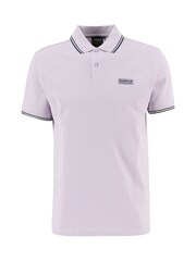 Barbour® International Purple Evan Tipped Polo Shirt - Image 4 of 4