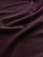 Wine N.Premium Wool Roll Neck Long Sleeve T-Shirt - Image 6 of 6