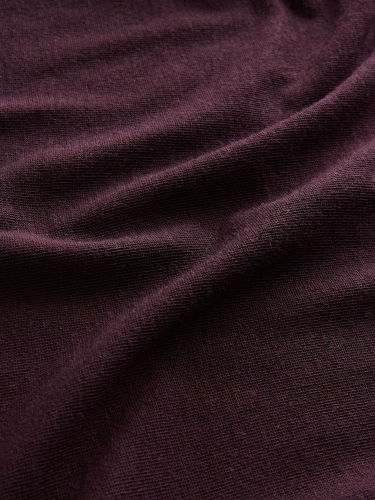 Wine N.Premium Wool Roll Neck Long Sleeve T-Shirt - Image 6 of 6 Wine N.Premium Wool Roll Neck Long Sleeve T-Shirt - Image 6 of 6