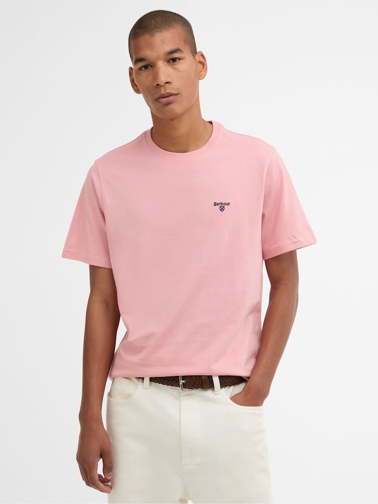 Barbour Pink Essential Sports T-Shirt - Image 1 of 5