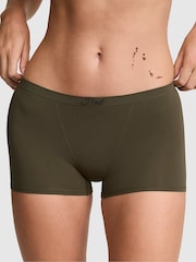Victoria's Secret Pink Olive Green Boyshort Ribbed Seamless Knickers - Image 1 of 2