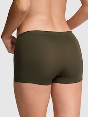 Victoria's Secret Pink Olive Green Boyshort Ribbed Seamless Knickers - Image 2 of 2