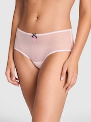 Victoria's Secret Pink Pink Tulip Cheeky Cute But Dangerous Embroidery Knickers - Image 2 of 3